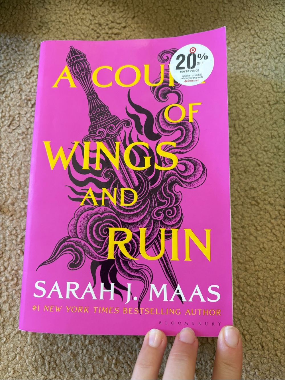 A Court of Wings and Ruin Pink Paperback